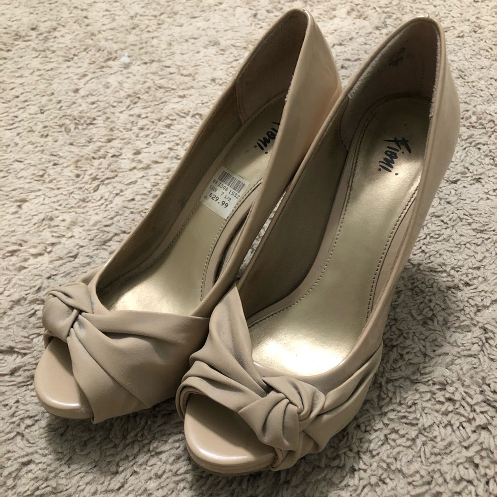 Nude stiletto heels